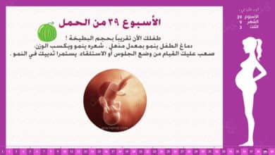 Photo of الأسبوع 39 من الحمل : إرشادات وحقائق