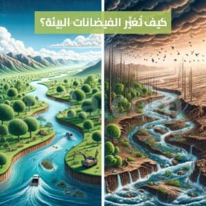 تأثير الفيضان على البيئة