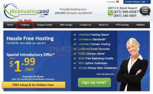 شراء دومين و استضافة من ويب هوستنج باد web hosting pad 1