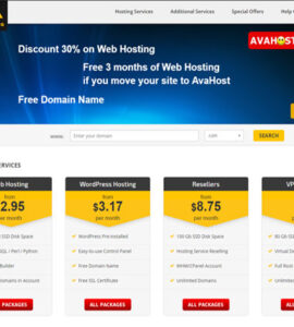 AvaHost لخدمات الاستضافة