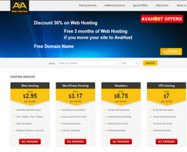 AvaHost لخدمات الاستضافة