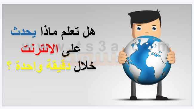 هل تعلم ماذا يحدث على الانترنت خلال دقيقة واحدة