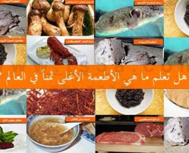 الأطعمة الأغلى