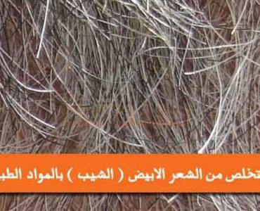 كيف تتخلص من الشعر الابيض الشيب المواد الطبيعية