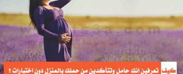 كيف تعرفين انك حامل وكيف تتأكدين من حملك بالمنزل