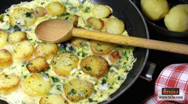 إعداد البيض مع كرات البطاطس