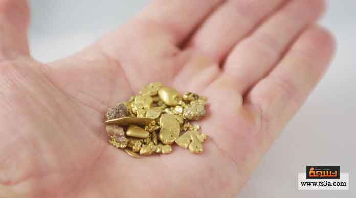 استخراج الذهب من باطن الأرض