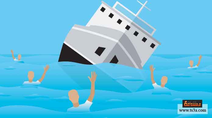 النجاة من حادث غرق سفينة