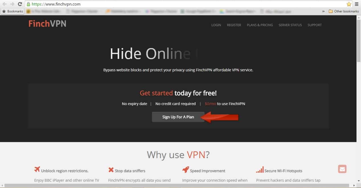 حساب VPN مجاني