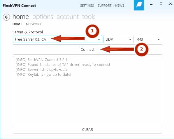 حساب VPN مجاني