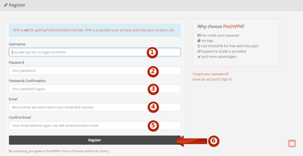 حساب VPN مجاني