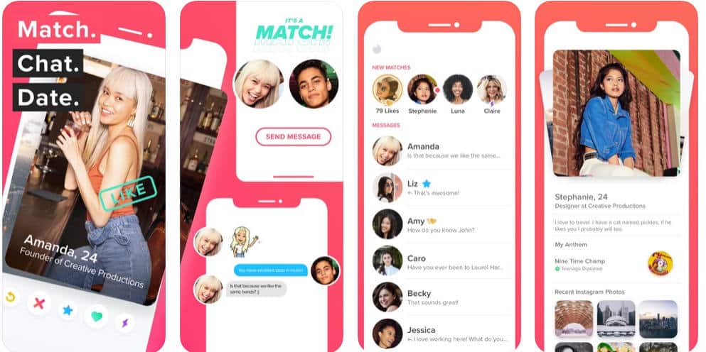 تطبيق Tinder من أشهر تطبيقات التعارف